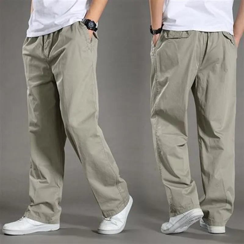 Wide-leg trousers for men
