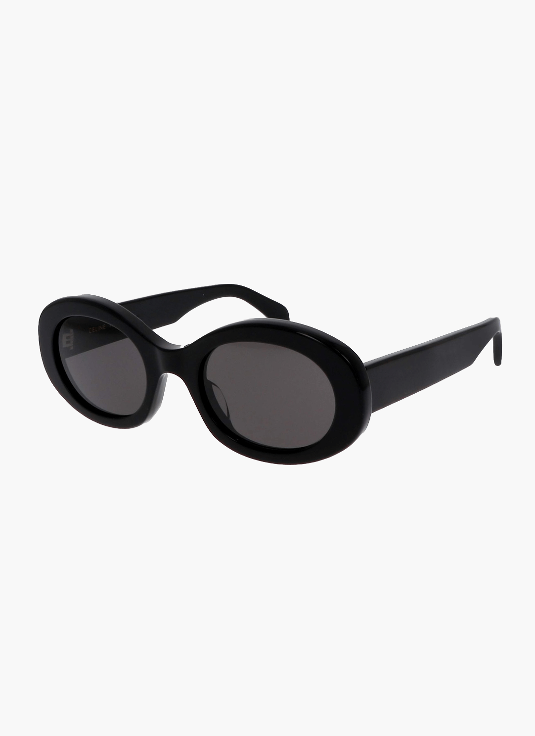 Women’s round sunglasses with wide plastic frame – retro style