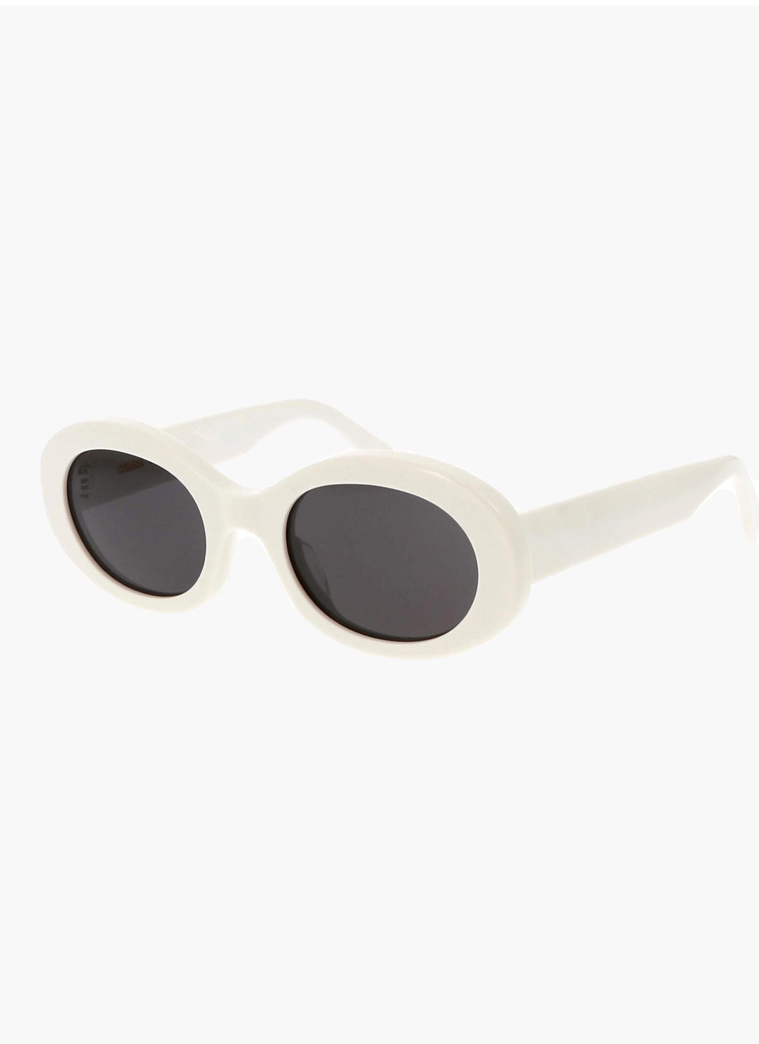 Women’s round sunglasses with wide plastic frame – retro style
