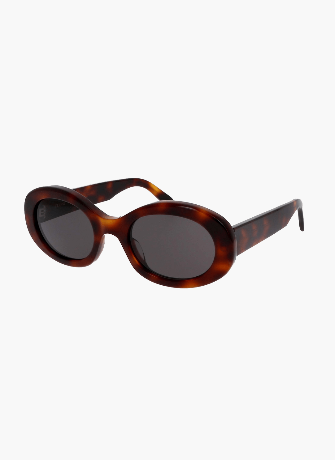 Women’s round sunglasses with wide plastic frame – retro style