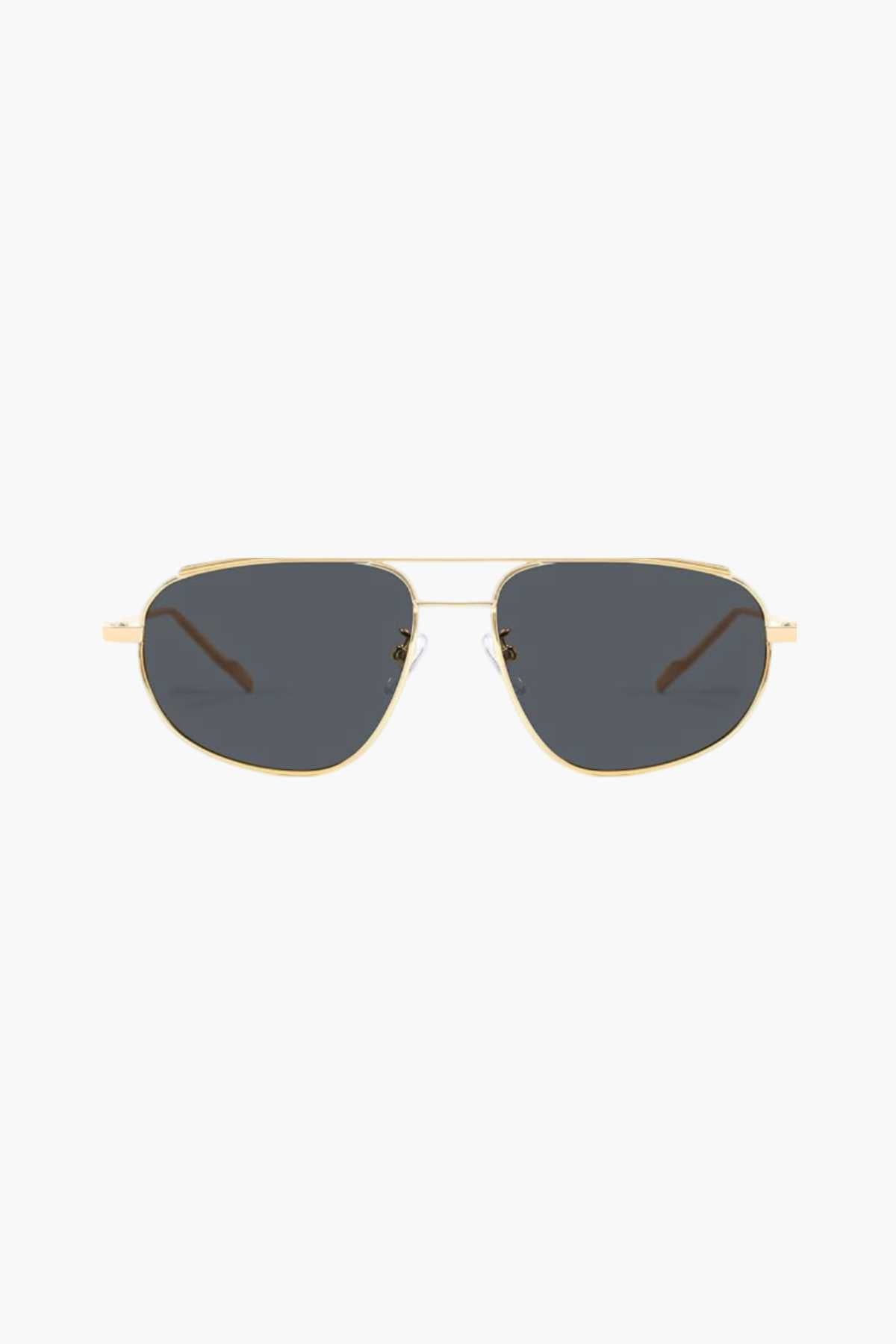 Women’s aviator sunglasses with metal frame – gold/black